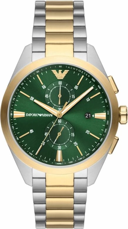 Orë dore për meshkuj Emporio Armani, argjend e ar