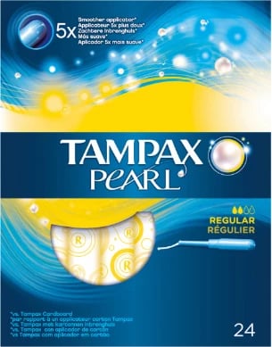Tampona TAMPAX Pearl Regular 24 copë