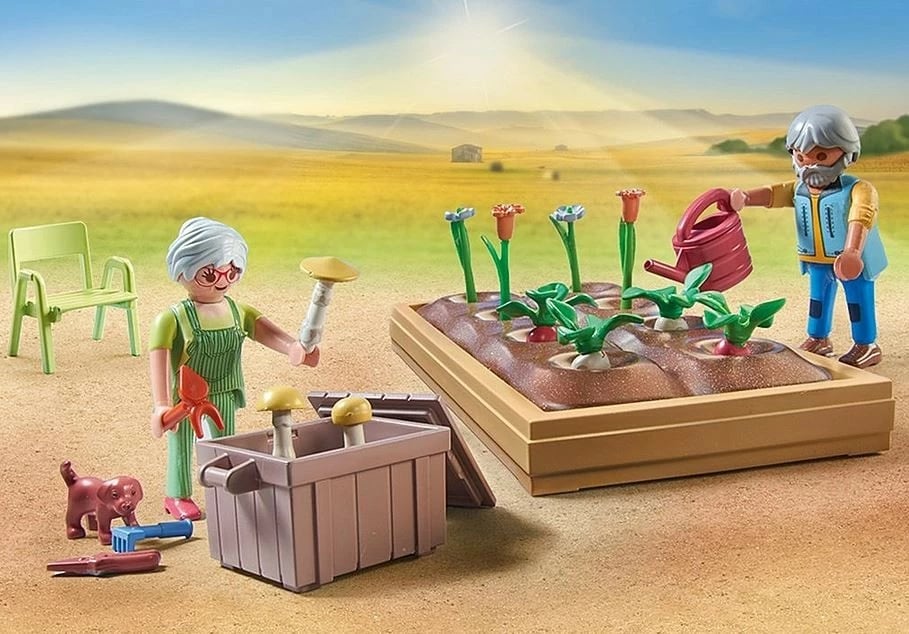 Set figurina Playmobil Country 71443 Kopshti i perimeve te gjyshi, 69 pjesë