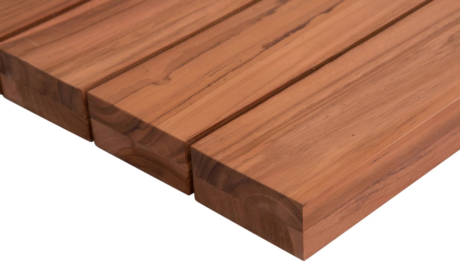 Sipërfaqe tavoline katrore, dru TEAK, ngjyrë natyrale, 80x80x4 cm