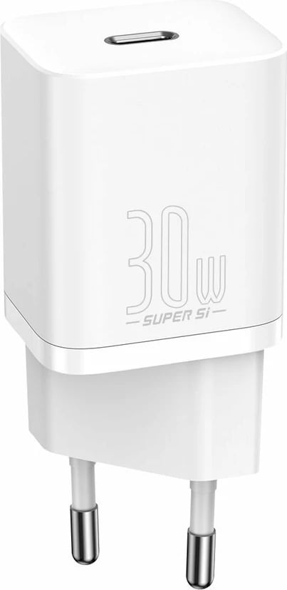 Karikues muri Baseus Super Si 1C, 30W, USB-C, i bardhë
