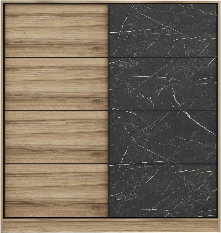 Dollap Skye Decor, ngjyrë dore dhe e zezë, 3981