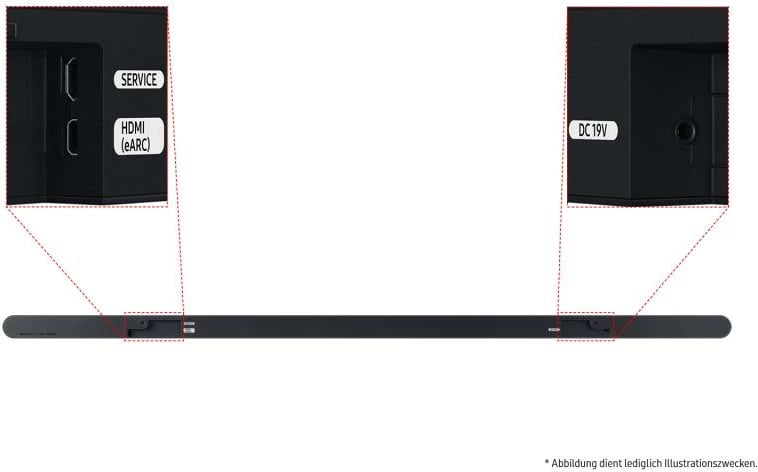 Soundbar Samsung HW-S810GD/ZG 3.1.2 me Dolby Atmos pa tela, Q-Symphony, ultra i hollë, e zezë, set 2 pjesë