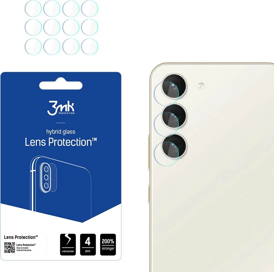 Mbrojtës lentash 3mk Protection për Samsung Galaxy S23+, 4 copë