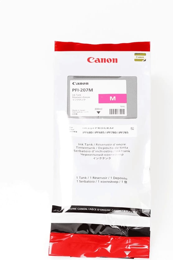 Bojë printeri, Canon, PFI-207M 8791B001, 300 ml, magenta