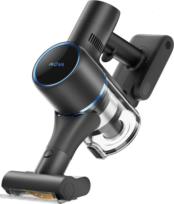 Fshesë elektrike MOVA Tech S4, 2-në-1, pa qese, 0.6 L, 425 W, Blu
