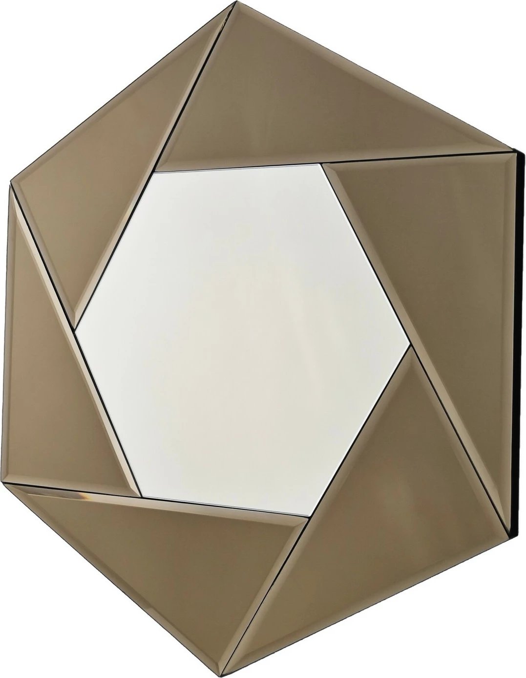 Pasqyrë dekorative, ngjyrë bronzi, Hanah Home, Status