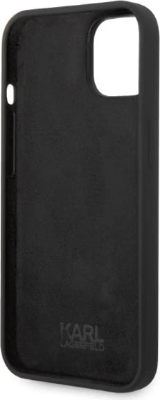 Mbështjellës Karl Lagerfeld Silicone Ikonik për iPhone 14 Plus, i zi