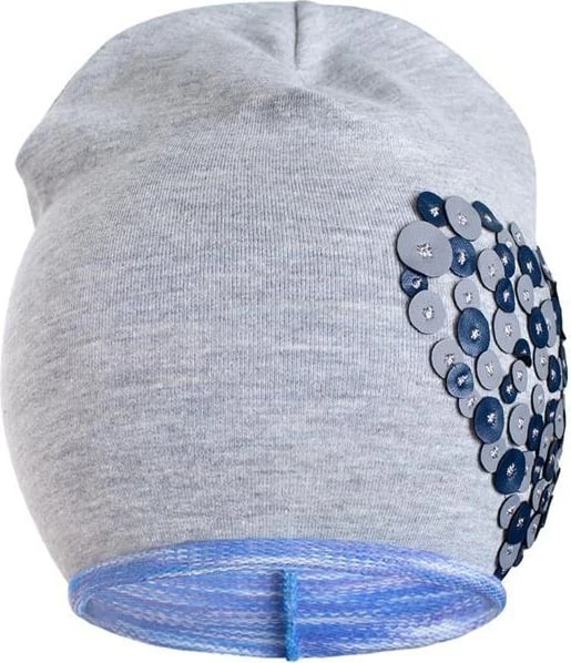 kapuç pranveror, NEW BABY, heart, 100% pambuk, madhësia 86/92, për vajza, gri-lejlak