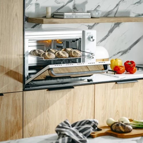 Furra elektrike, Adler, AD 6027, 48L, konveksion dhe rrotiseri, e bardhë