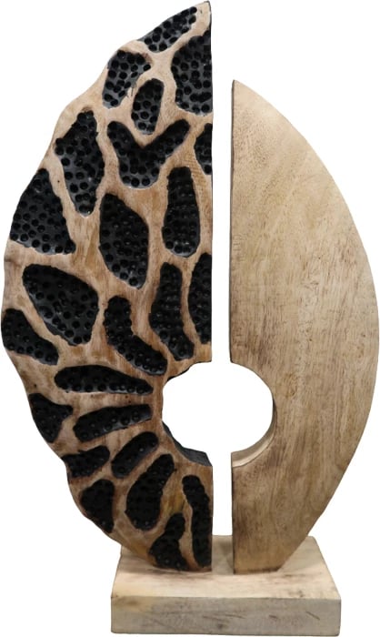 Dekor tavoline Ostor Inart dru mango-hekur natyral-e zezë 30x9x50cm Dekor tavoline Ostor Inart dru mango-hekur natyral-e zezë 30x9x50cm