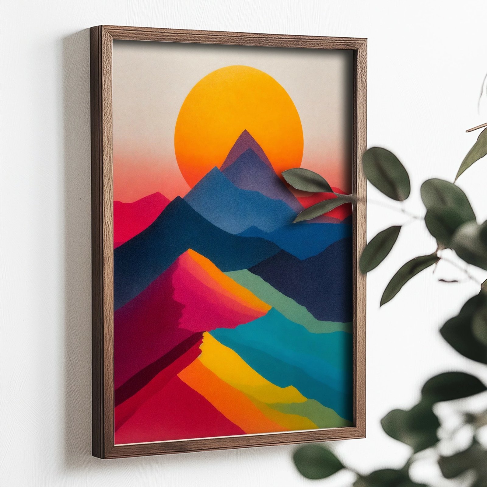 Pikturë dekorative me kornizë MDF, shumëngjyrëshe, Wallity TUN092-XL, 50x70x3.5cm