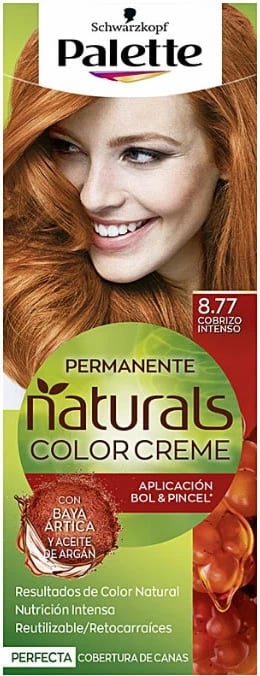 Ngjyrë për flokë Schwarzkopf Palette Naturals Color Creme 8.77 koper intensiv