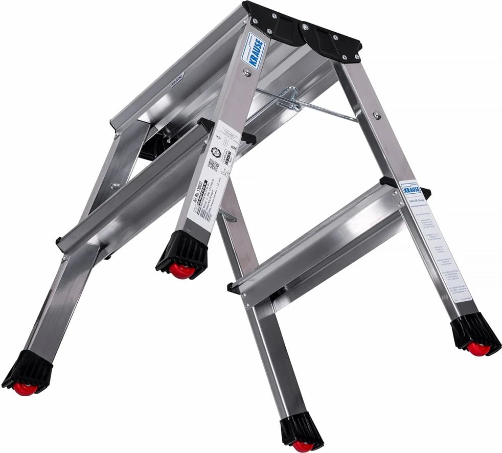 Shkallë lëvizëse Krause Folding Step Rolly, silver