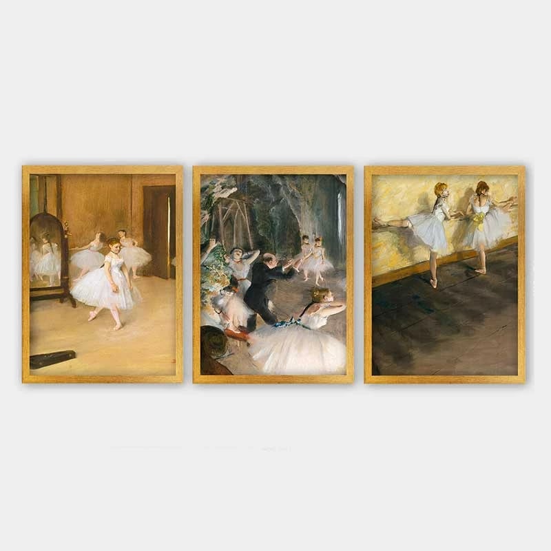 Set pikturash dekorative me kornizë, shumëngjyrëshe, 3 pjesë, Wallity, 3AC_UN2684867_3545