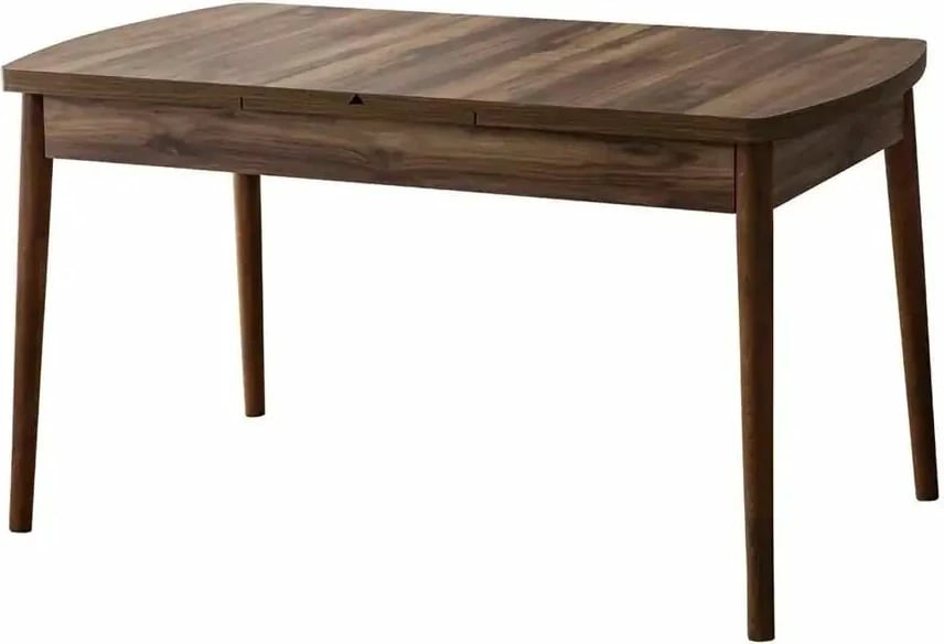 Tavolinë me karrige, set 7 pjesësh, ngjyrë kafe, Fergana, Skye Decor