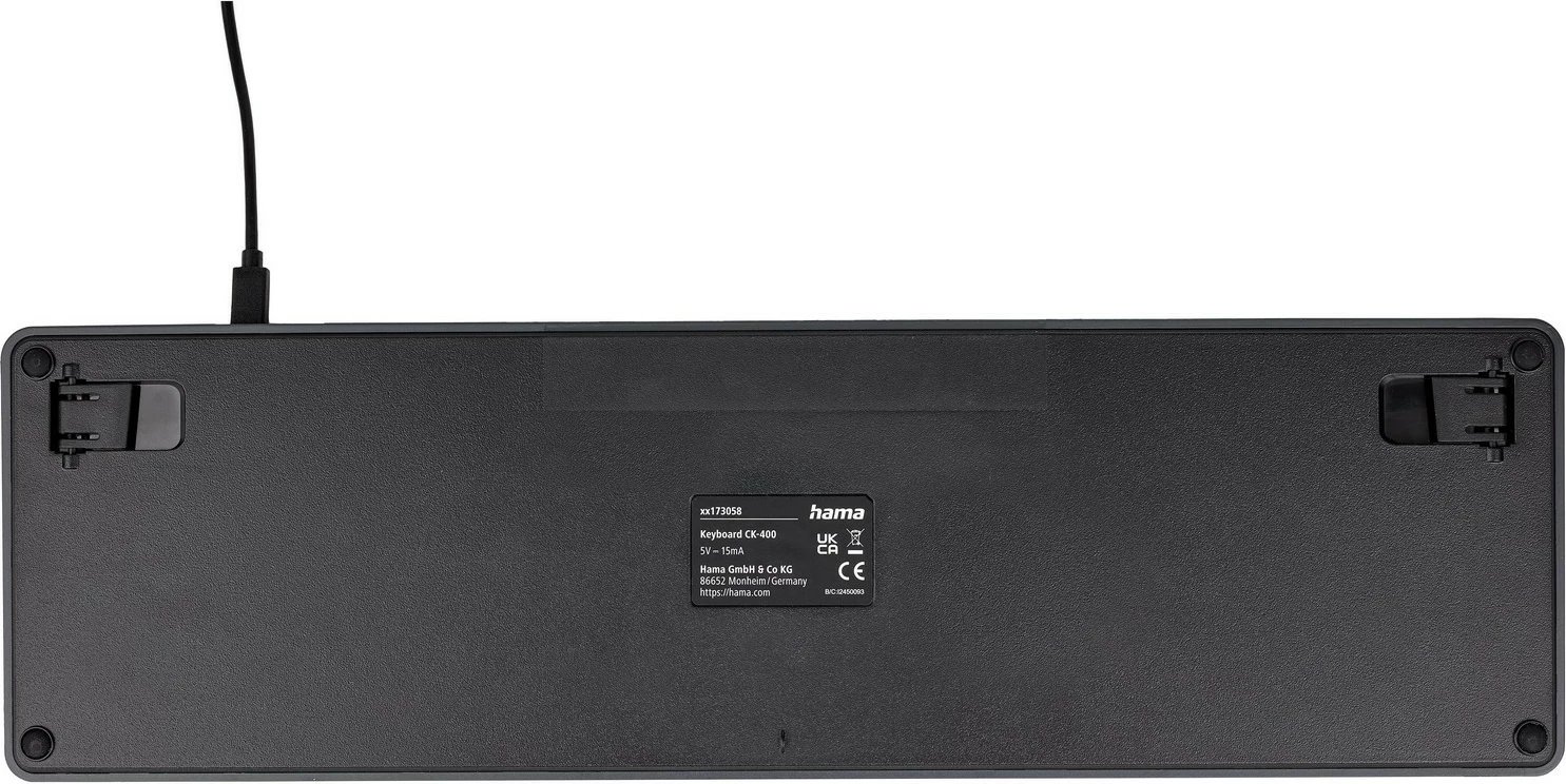 Tastierë Hama CK-400, 105 taste, USB, e zezë-gri