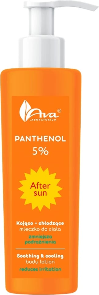 Qumësht trupor pas diellit Ava Laboratorium Panthenol 5%, 200ml