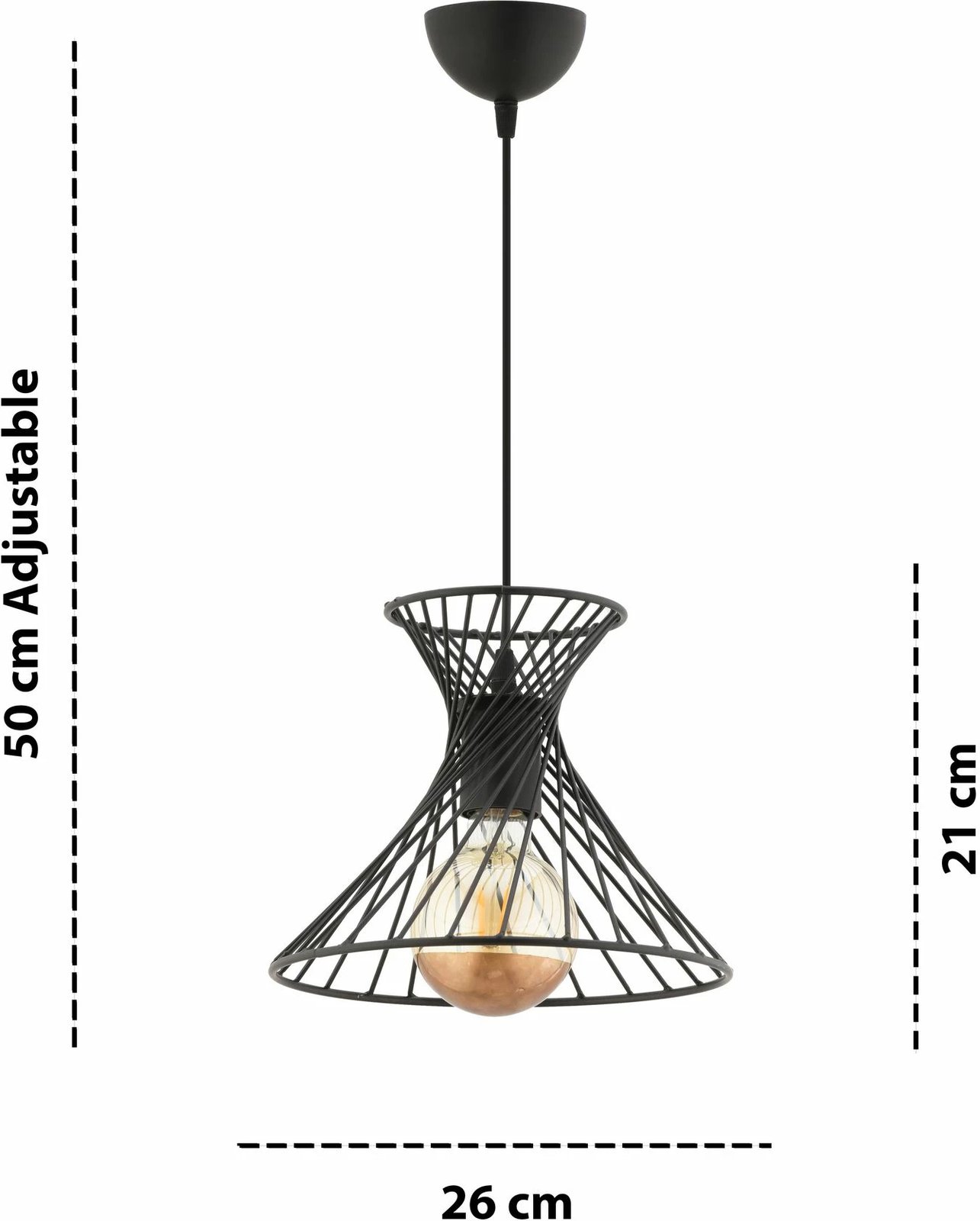 Llambë tavani Opviq, Korzet, e zezë