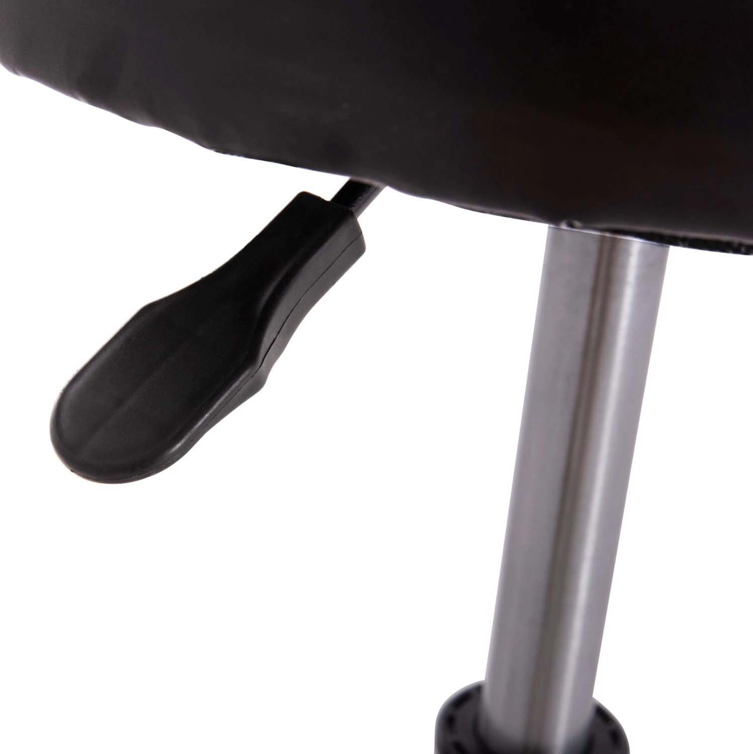 Tabure rrotullues për zyre IRIS, lëkurë artificiale e zezë, set prej 2 copë, FH212.21, Φ32x45-60cm