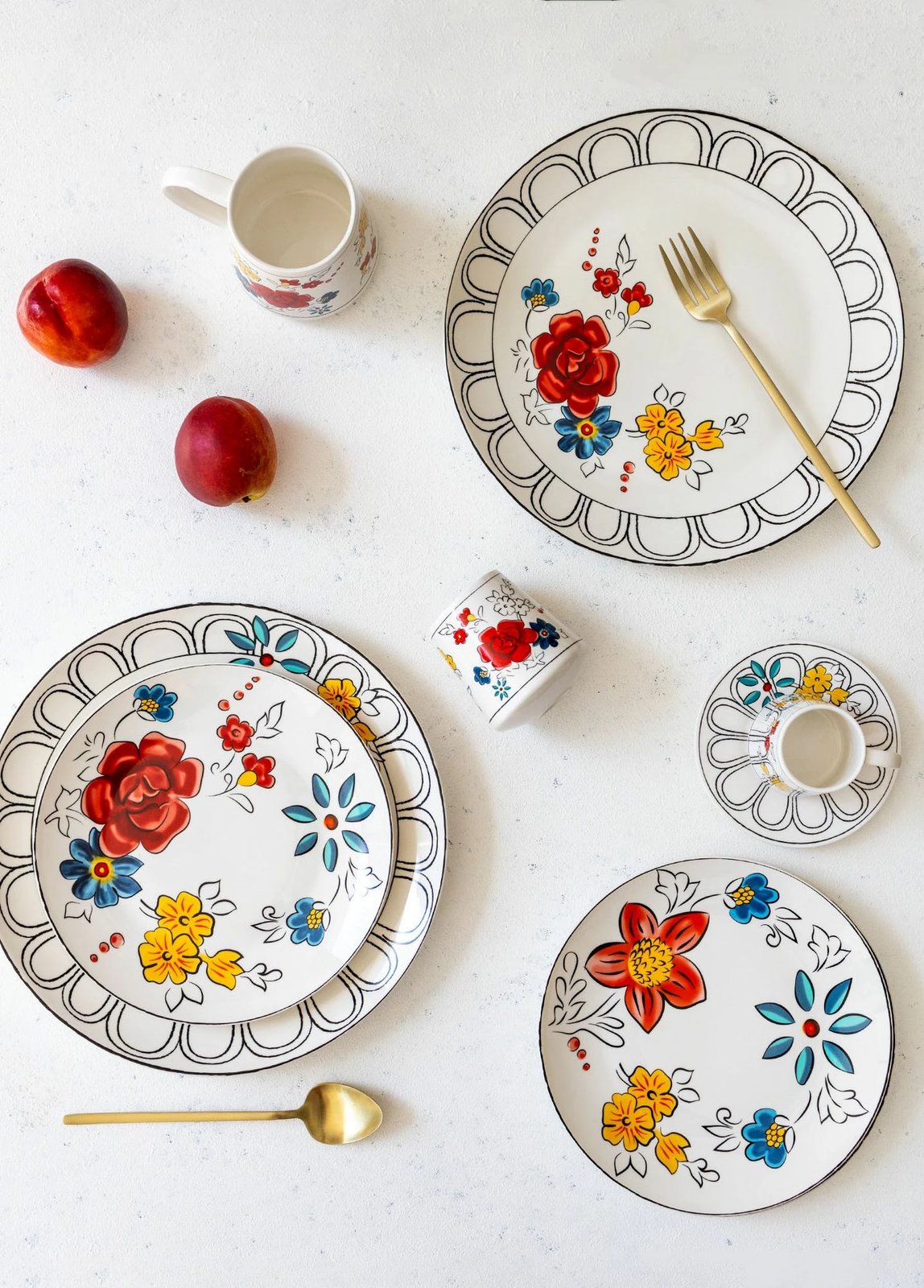 Set pjatash për ëmbëlsira (6 copë), Hermia, DNR0053