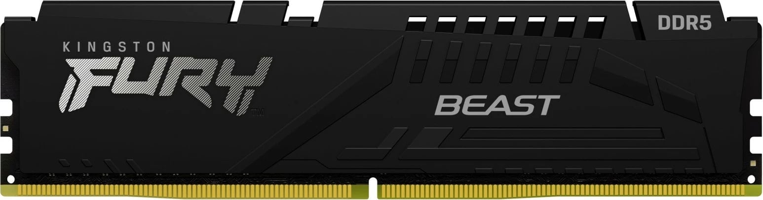 RAM Memorje Kingston Fury Beast DDR5, 32GB (2x16GB), 5200MT/s, CL40, E zezë