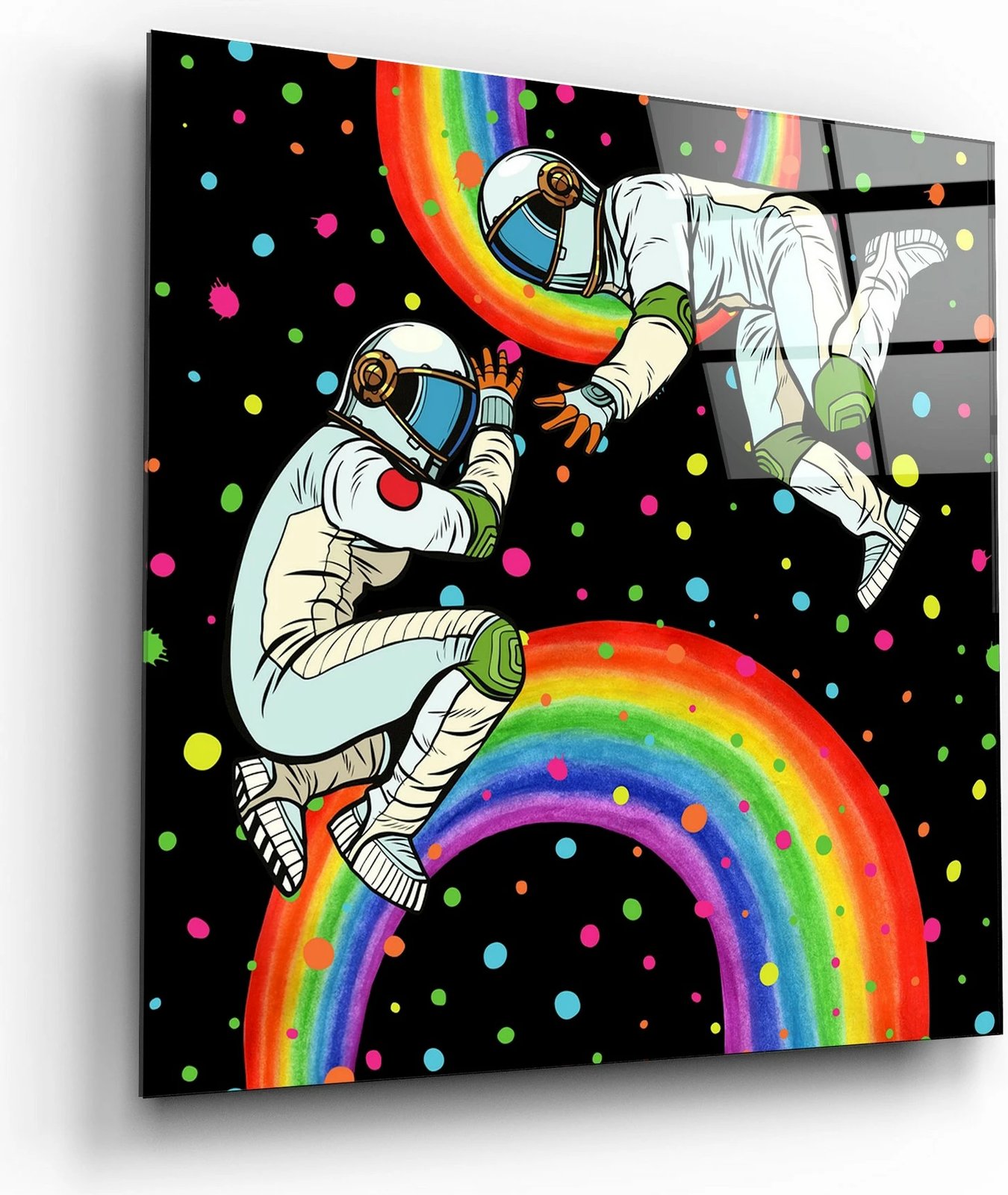 Pikturë dekorative prej xhami të temperuar, shumëngjyrëshe, Wallity, KRV-1006, 50x50cm