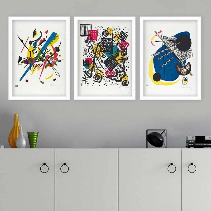 Pikturë dekorative me kornizë (3 copë), Wallity, 3BC_UN2968530 _5575