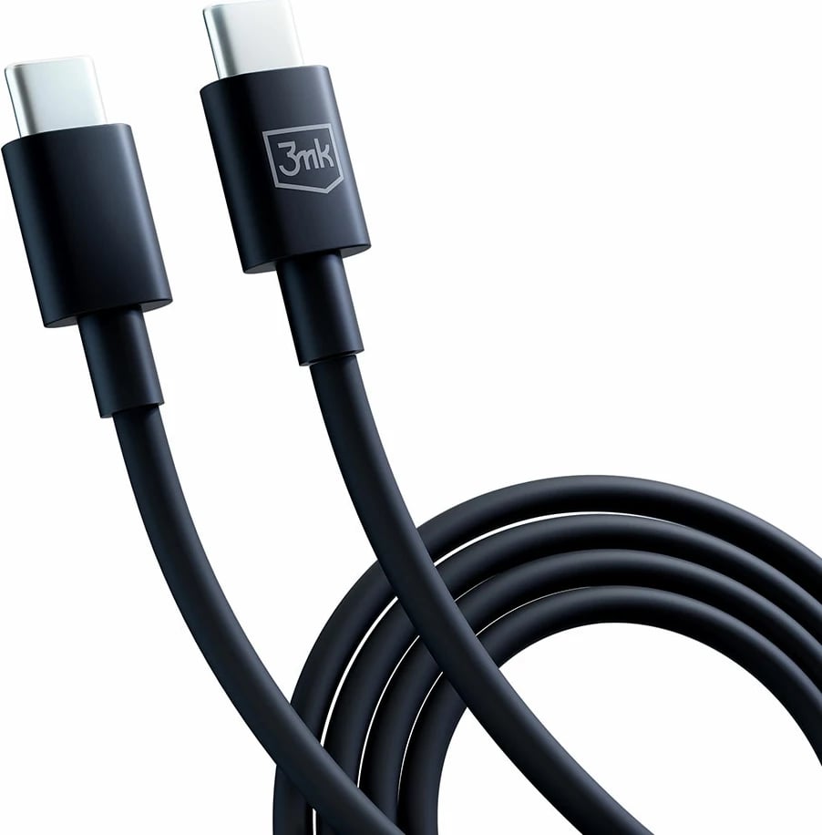 Kabllo USB-C në USB-C 3mk Hyper Cable, 1.2m, 100W, e zezë