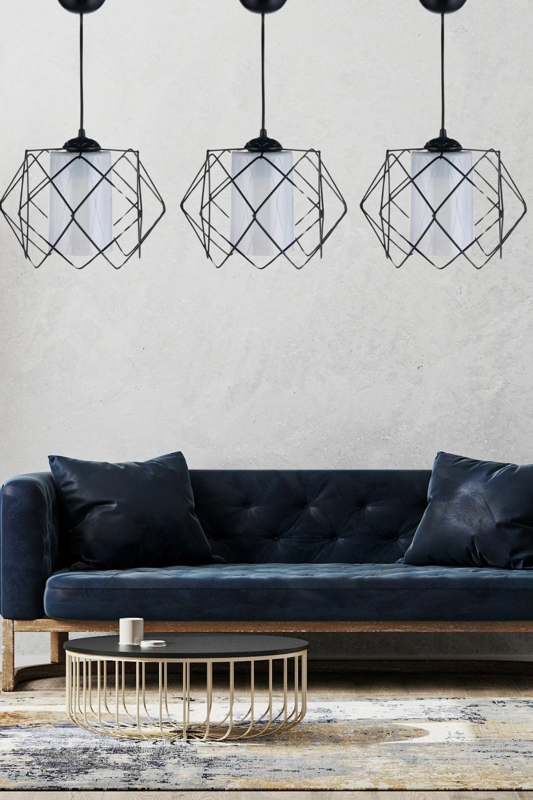 Llambadar Opviq, LB029x3, metalik, ngjyrë e zezë