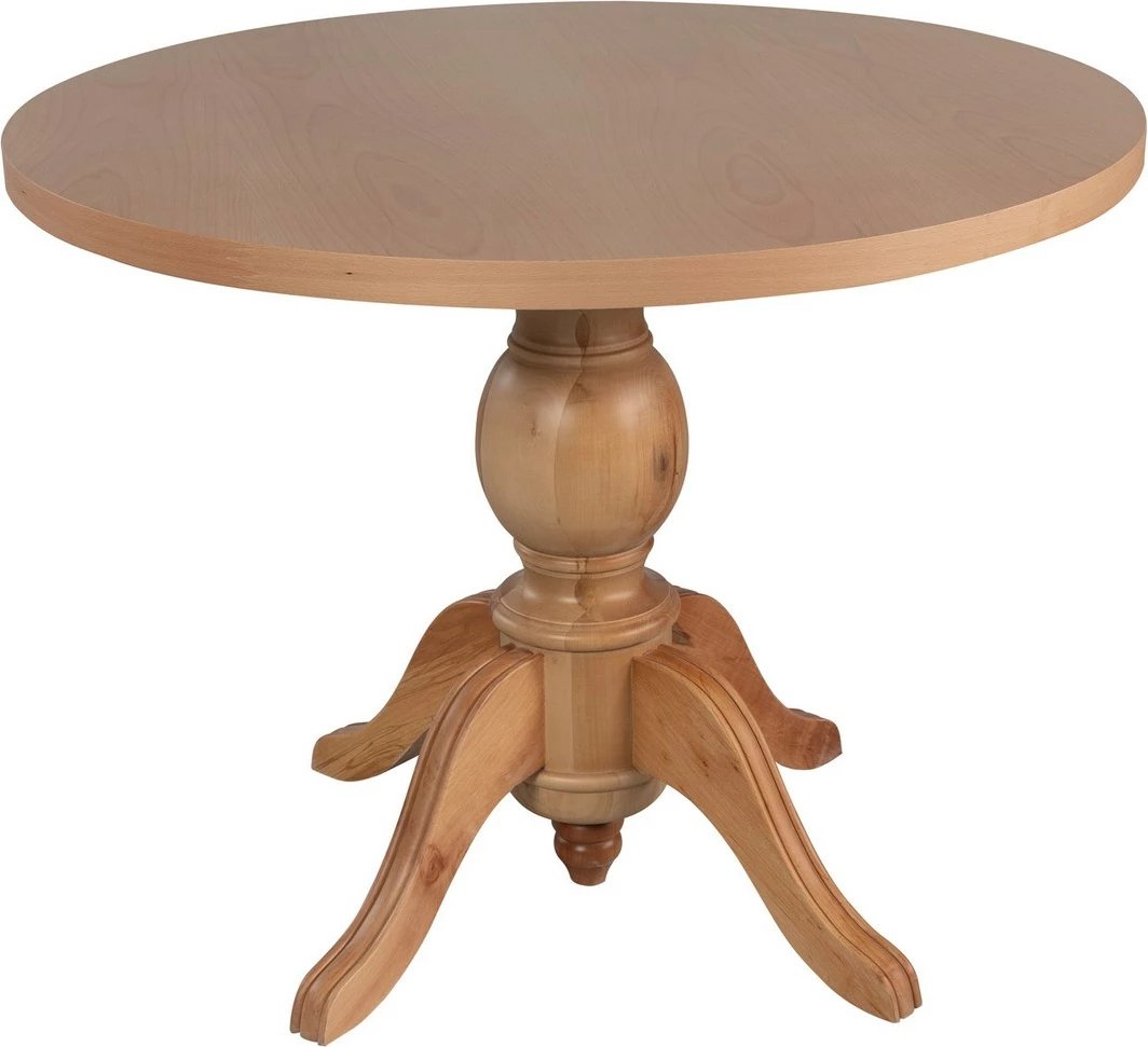 Tavolinë ngrënieje Skye Decor, Roma, dru ahu, natyrale