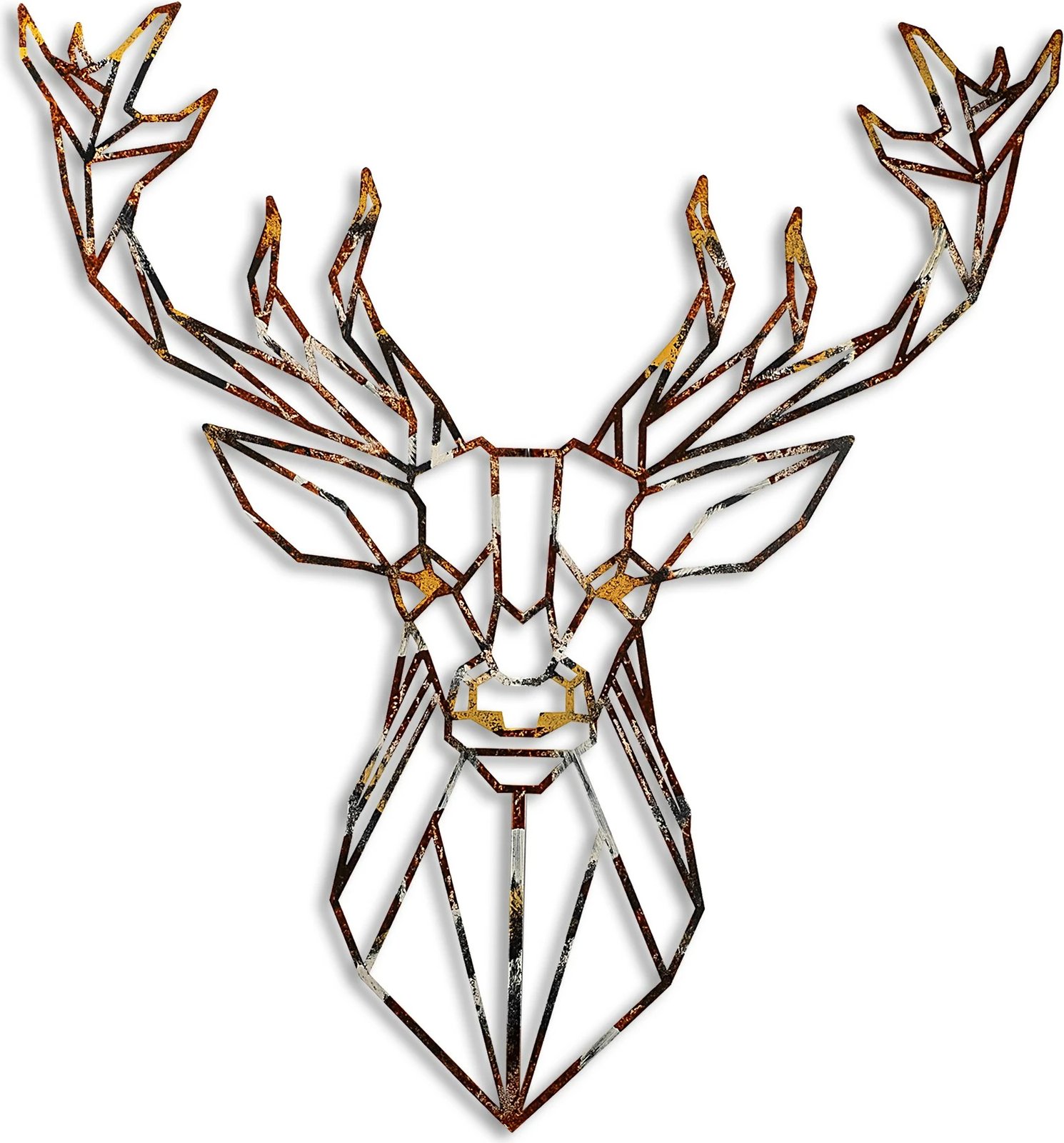 Aksesor dekorativ metalik për mur, Wallity, dreri - 3