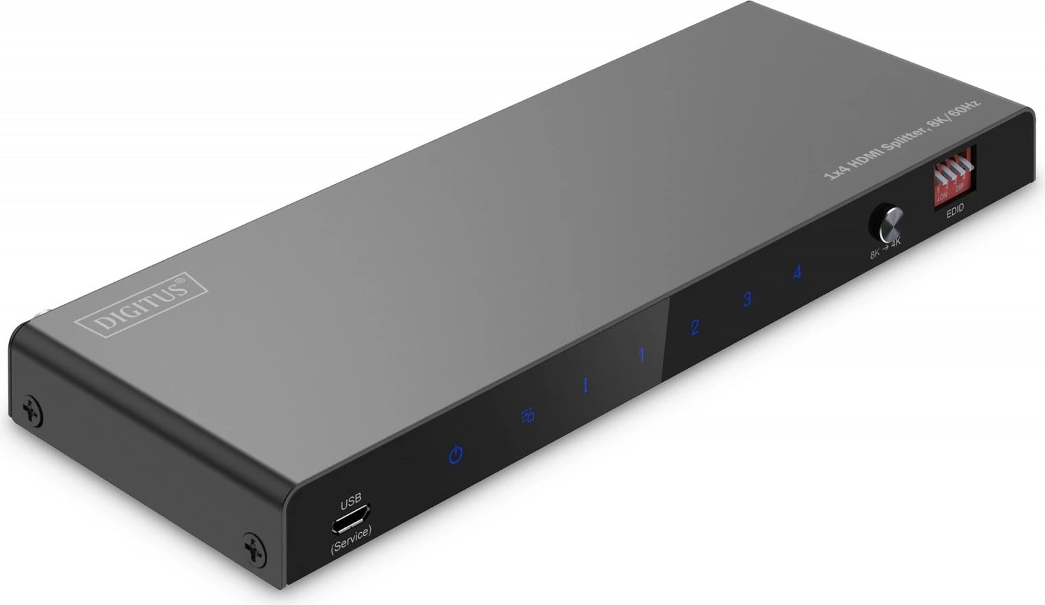 Splitter HDMI Digitus DS-55340, 1x4, 8K/60Hz, me HDR, Toslink/Stereo, i zi