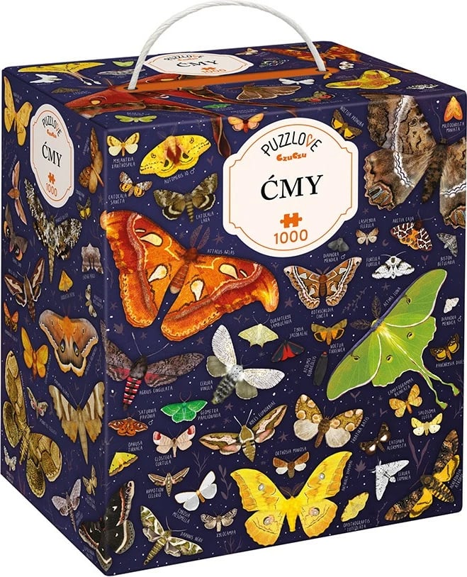 Puzzle CzuCzu Puzzlove Moths, 1000 pjesë, 48x68cm