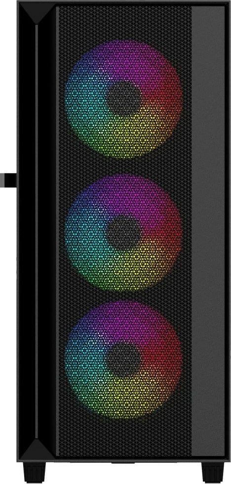 Kasë Gembird Fornax 4000 ARGB, Midi Tower, ATX, ITX, Micro ATX, e zezë