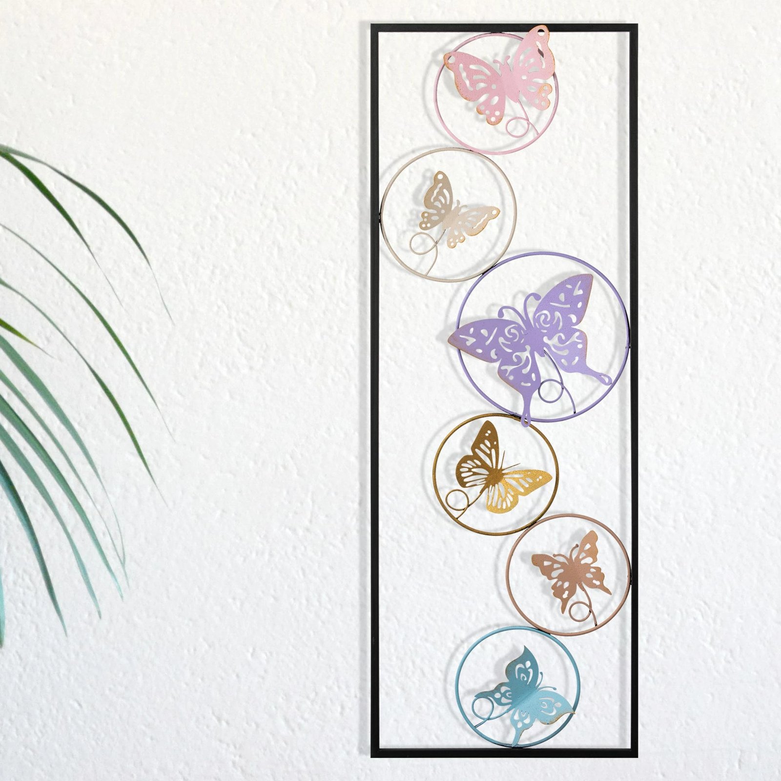 Aksesor dekorativ metalik për mur, Wallity, Dream, shumëngjyrësh