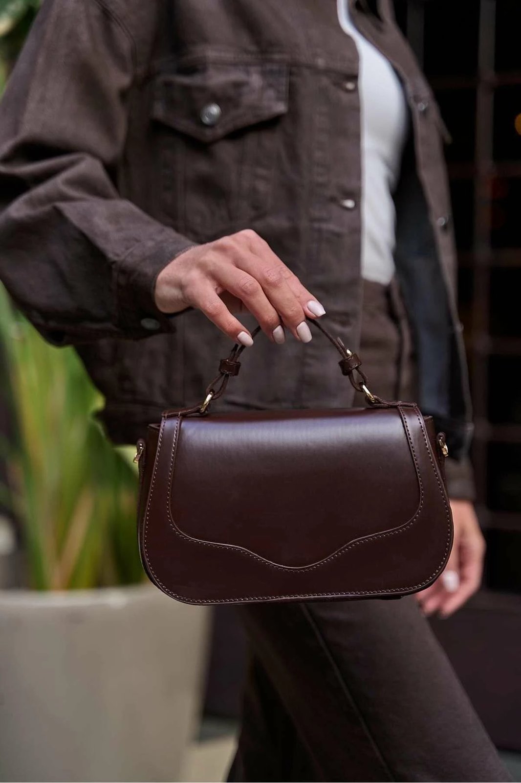 Çantë dore Zoozie Bags, ngjyrë kafe, MK1020225SV10-013