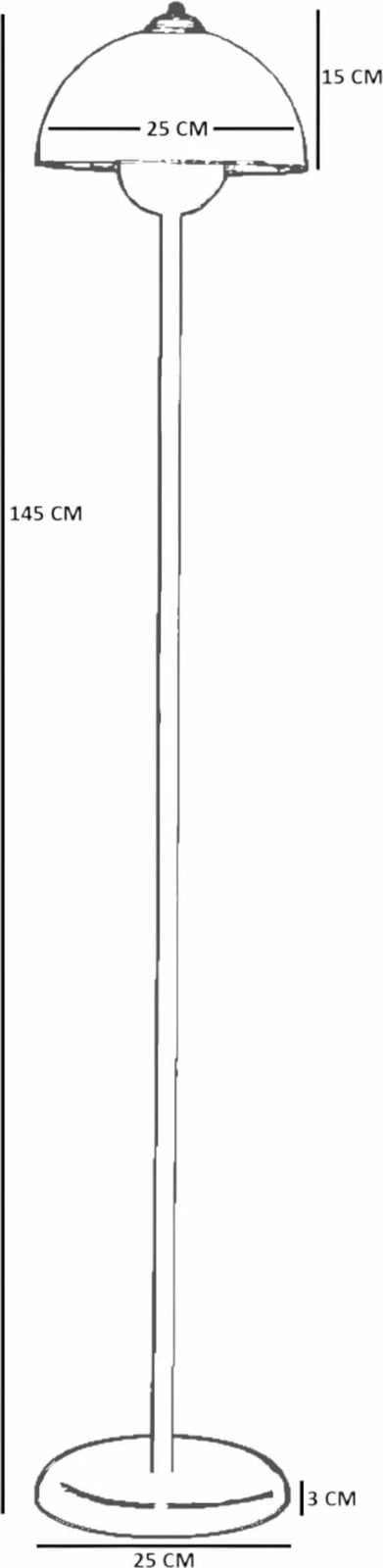 Llambë dyshemeje Opviq, portokalli, 8937-2 Llambë dyshemeje Opviq, portokalli, 8937-2