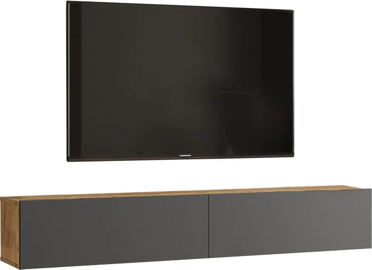 Njësi muri për TV, ngjyrë antracit-sonoma, 180x31.6x29.6cm