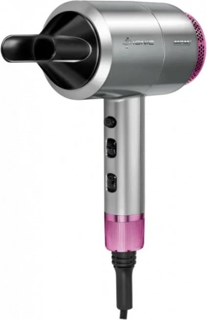 Tharëse flokësh, MPM, MSW-22, 1800 W, 3 nivele nxehtësie, 2 shpejtësi, jonizim, buton ajër i ftohtë, grykë koncentratore, kabllo 1.8 m, rozë/çelik
