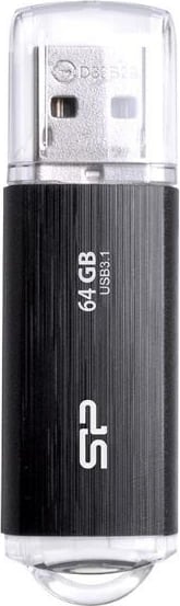 USB Flash Drive Silicon Power Blaze B02, 64GB, Lloji A, Gjen 1, e zezë