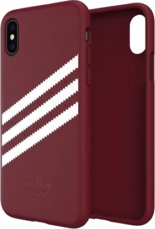 Mbështjellës Adidas OR Molded PU Suede për iPhone X/XS, Burgundy