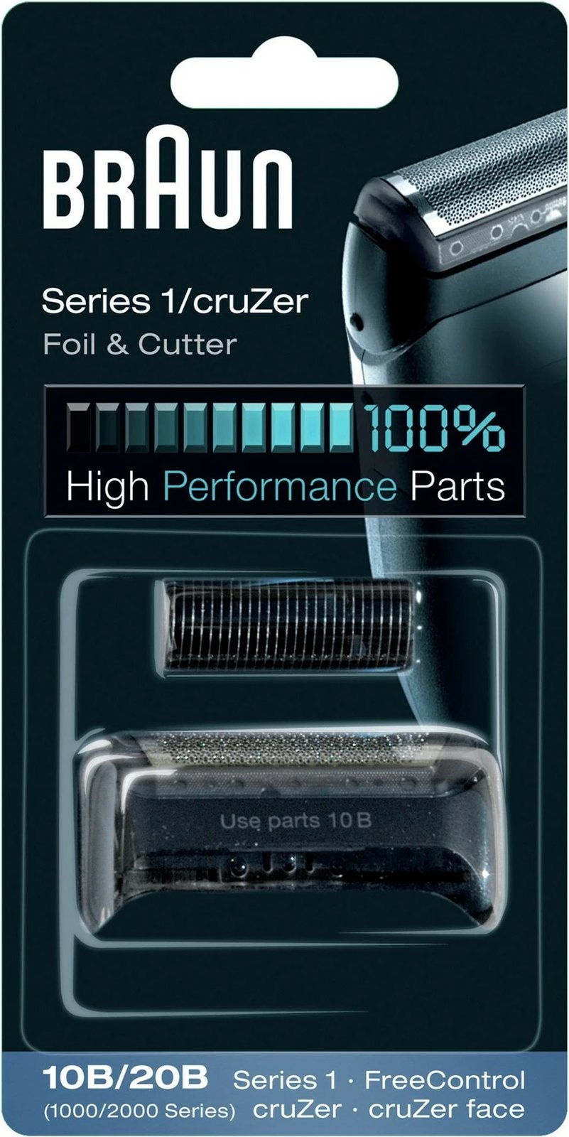 Kokë rroje Braun Series 1 10B, për FreeControl/cruZer, e zezë