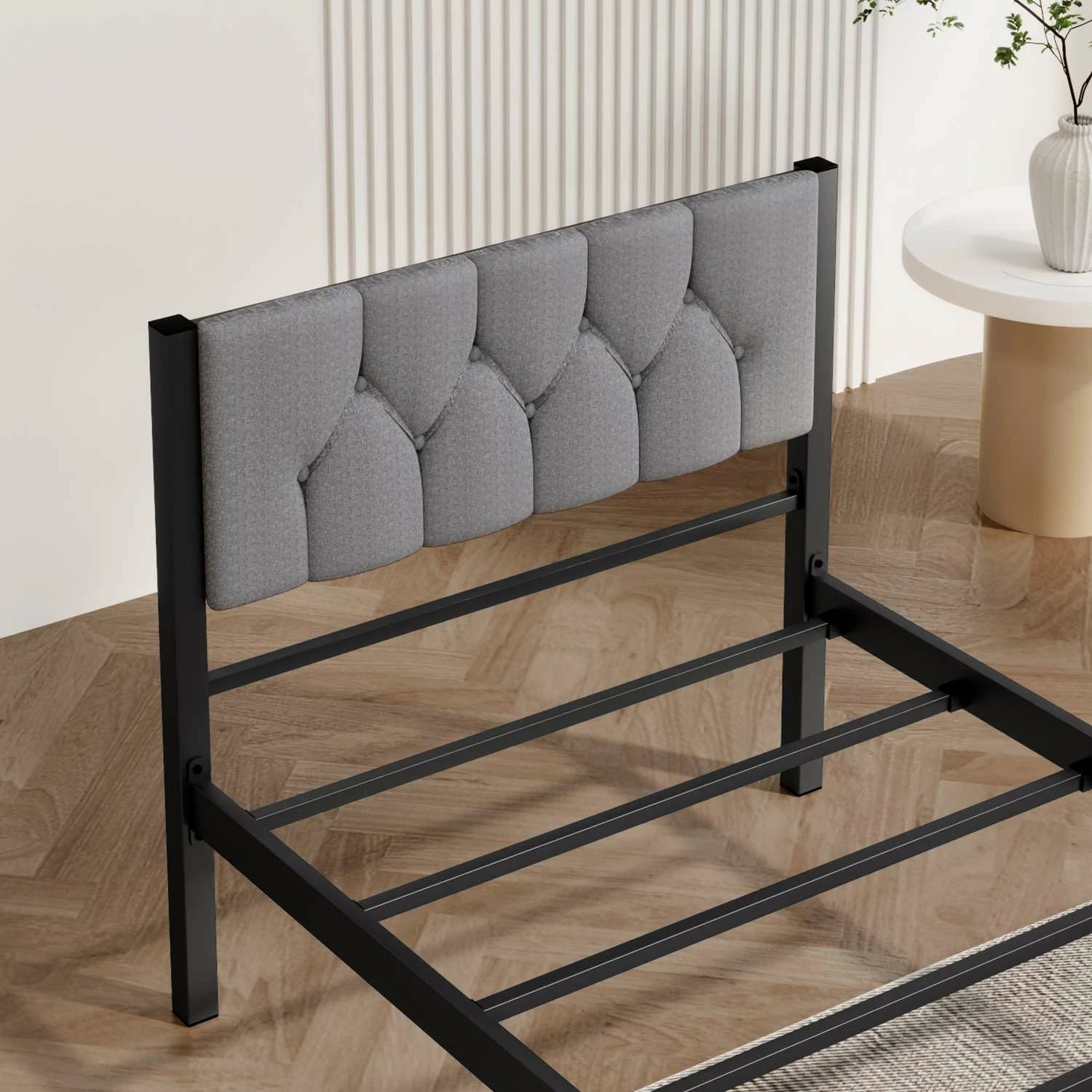 Krevat tek Skye Decor, stil modern, 90x200, ngjyrë gri
