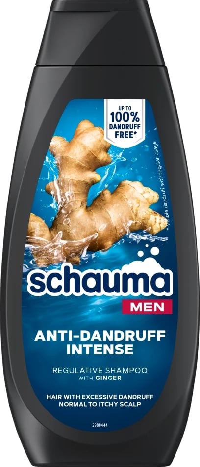 Shampon anti-zbokth për meshkuj Schauma Intensive Regulating me xhenxhefil 400ml