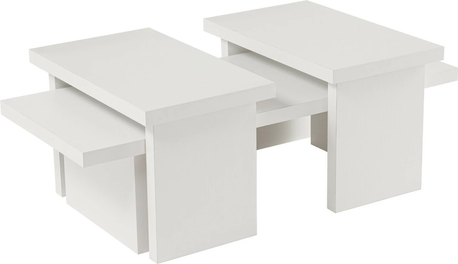 Set tavolinash kafeje Nordure, ngjyrë dru e bardhë, Sanctuary