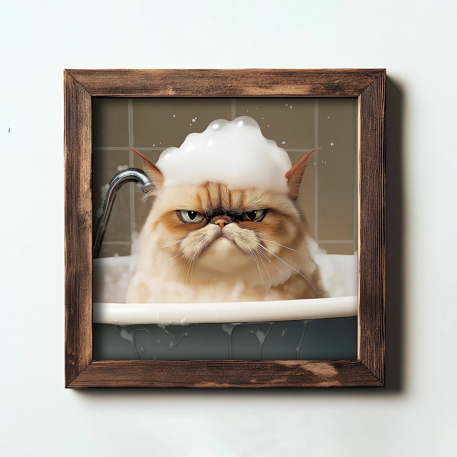 Pikturë dekorative me kornizë, MDF, Wallity, UKZM080, shumëngjyrëshe