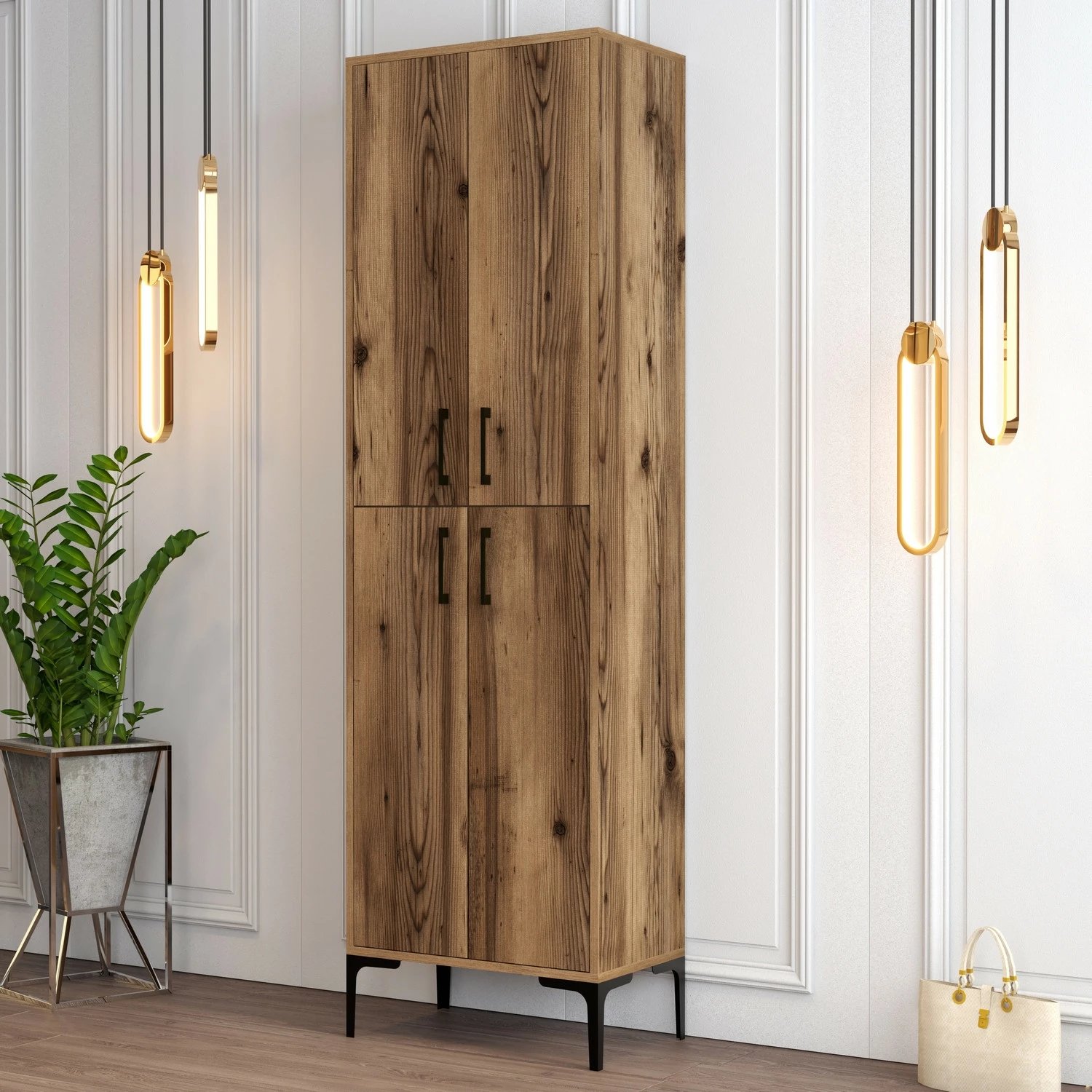 Dollap për këpucë Hanah Home, Berlin A, ngjyrë arre