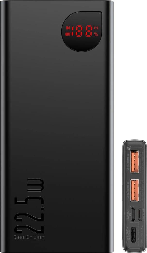 Powerbank Baseus Adaman Metal 10000mAh 22.5W, e zezë