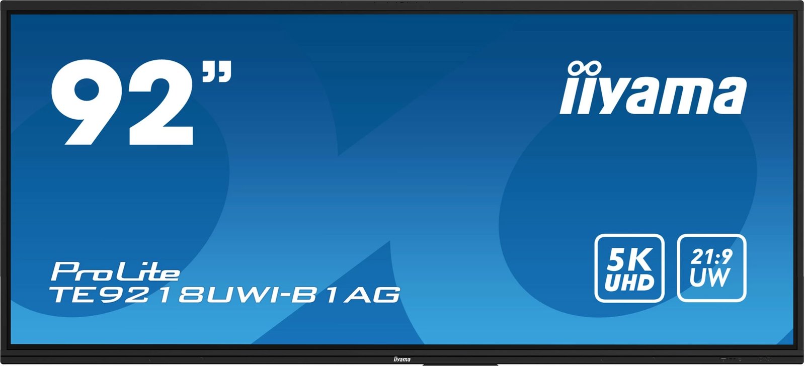 Ekran interaktiv iiyama ProLite TE9218UWI-B1AG 92 inç, 5K UHD, 21:9, Wi-Fi